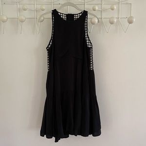 Finders Keepers Black Sleeveless Dress with Open Back Detail